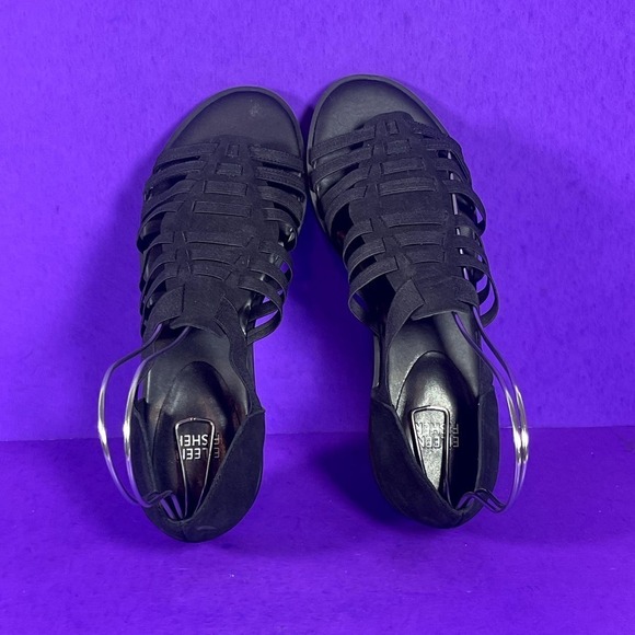 EILEEN FISHER Women's Black Rato Stretch Slip-On Fisherman Sandals Size‎ 7.5-NEW - Picture 5 of 8